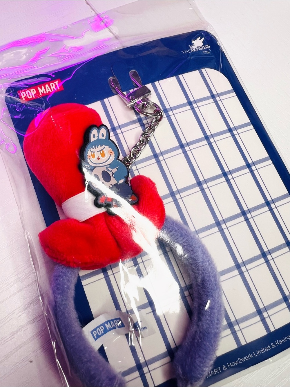 POP MART Plush Labubu Headband Keychain